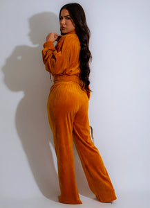 Most Wanted Velvet Set Mustard